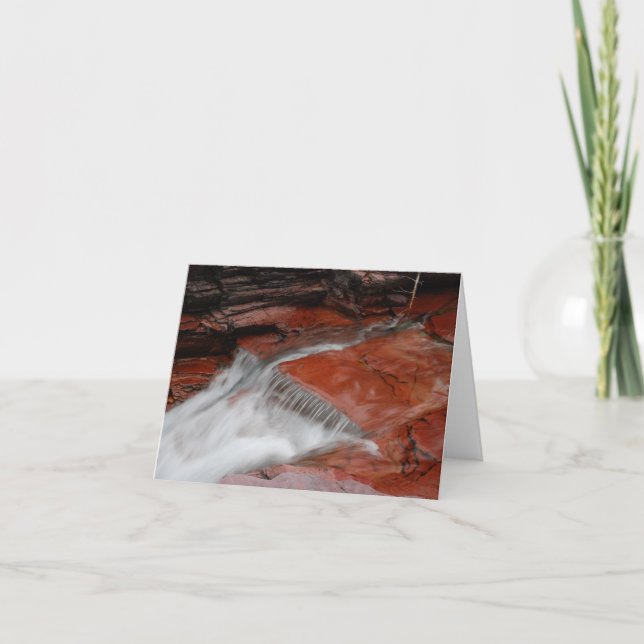 Cartão de nota da cachoeira (vazio) (Frente)