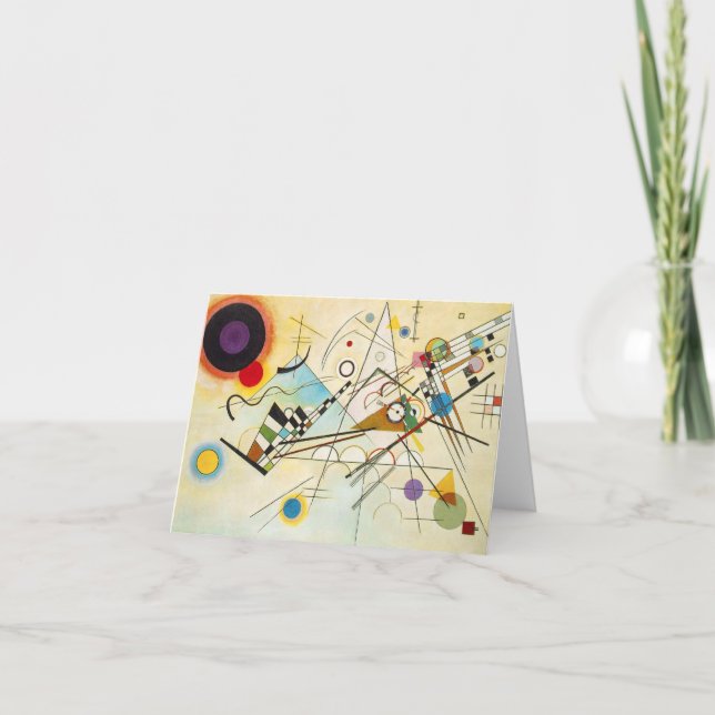 Cartão de nota da composição VIII de Kandinsky (Frente)