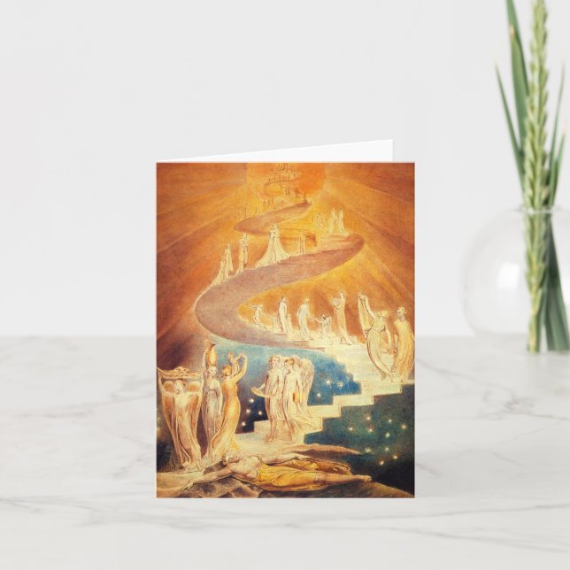 Cartão de nota da escada de William Blake Jacob (Frente)