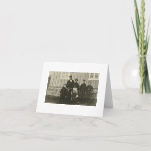 Cartão de Nota da Família Norueguesa de Fotografia