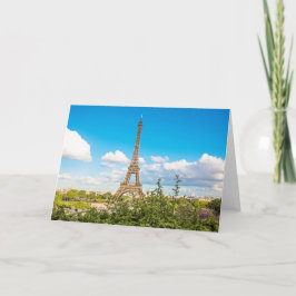 Cartão de nota da fotografia da nuvem da torre