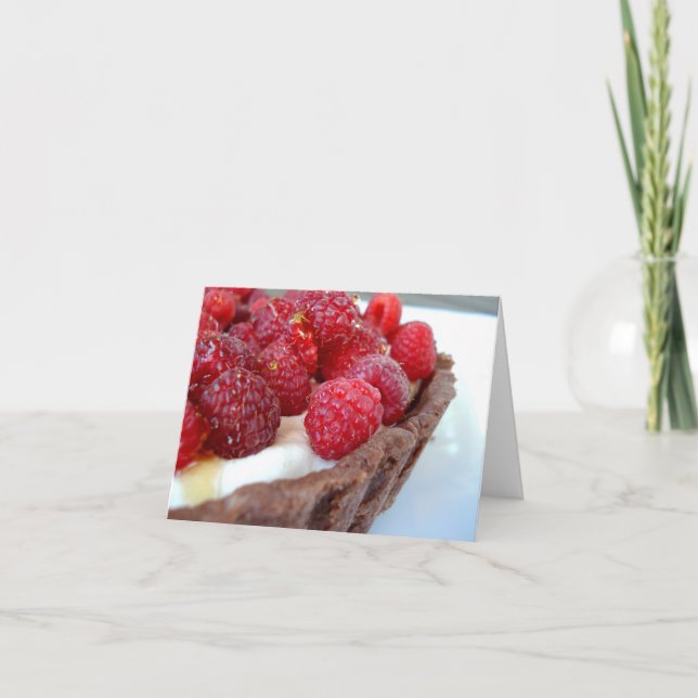 Cartão de nota da galdéria do Framboesa-Cardamomo (Frente)