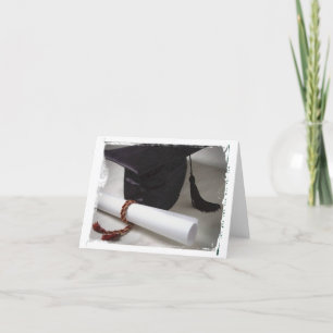 Cartão de nota da graduação