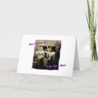 Cartão de nota da irmã