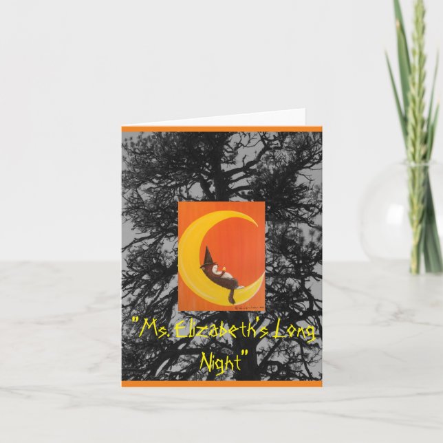 Cartão de Nota da "Noite Longa de Elizabeth" (Frente)