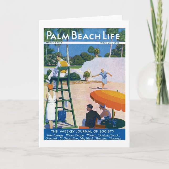 Cartão de nota da vida #14 do Palm Beach (Frente)