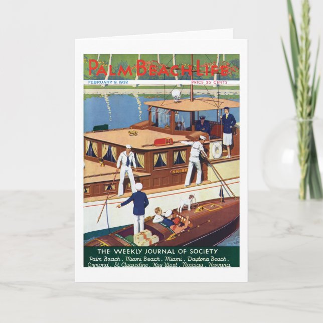 Cartão de nota da vida #6 do Palm Beach (Frente)