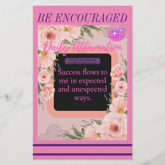 Cartão de Nota de Afimação Diária (Dia 11) (Frente)