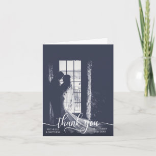 Cartão de nota de agradecimento de casamento Elega