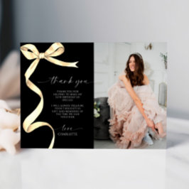 Cartão de Nota de Agradecimento de Foto Arco Doura