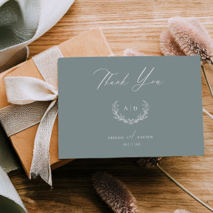Cartão de Nota de Agradecimento do Casamento em To
