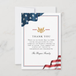Cartão de Nota de Agradecimento Patriot Flat