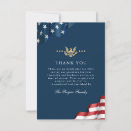 Cartão de Nota de Agradecimento Patriot Flat