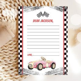 Cartão de Nota de Aniversário da Rapariga de Raça