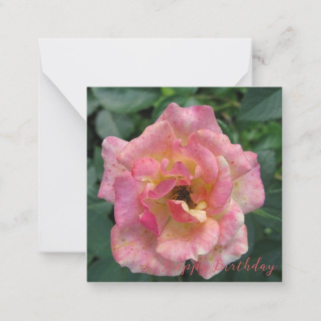 Cartão de Nota de Aniversário Feliz (Frente)