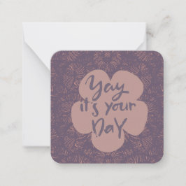 Cartão de Nota de Aniversário Feliz