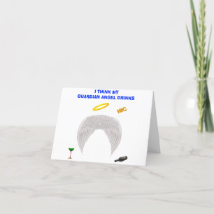 Cartão de Nota de Anjo do Guardian