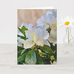 Cartão de Nota de Arte das Flores de Gardenia Bran