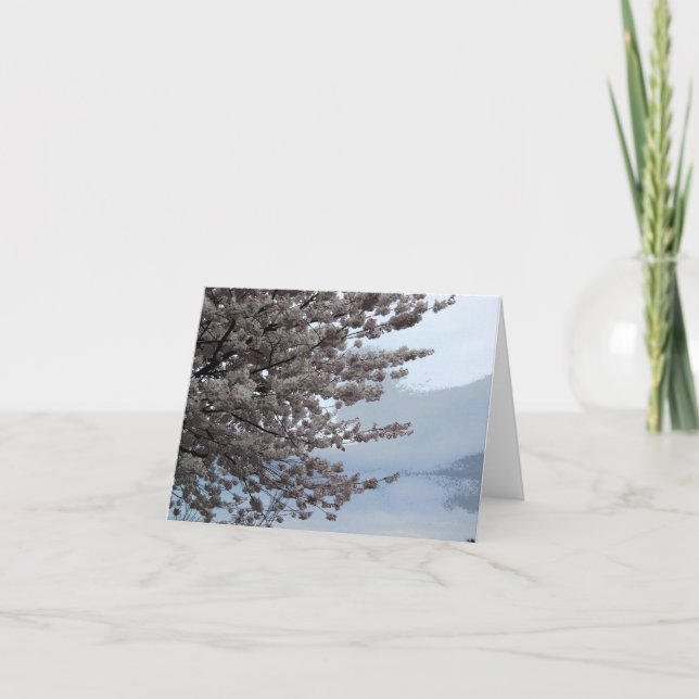 Cartão de Nota de Arte de Cereja Blossom (Frente)