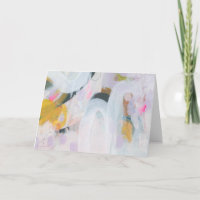 Cartão de Nota de Arte de Expressionismo Abstrato 