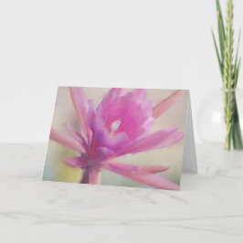 Cartão de Nota de Arte de Flor de Cacto de Natal R