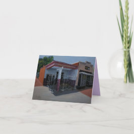 Cartão de Nota de Arte de Garagem Abandonado