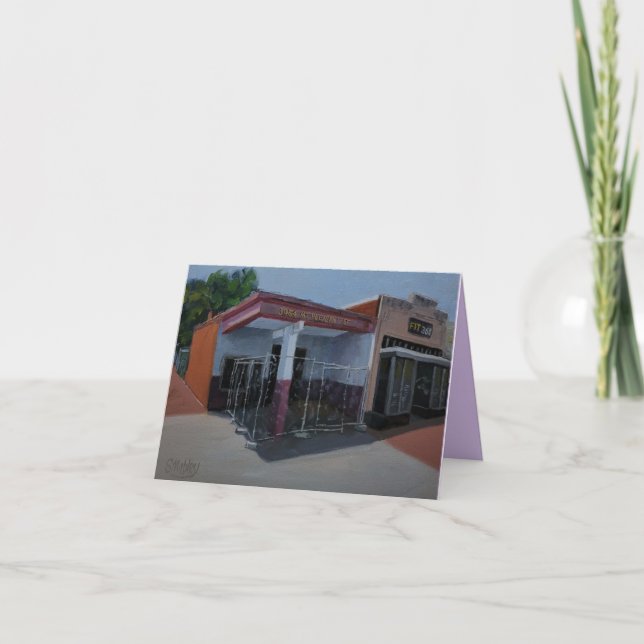 Cartão de Nota de Arte de Garagem Abandonado (Frente)