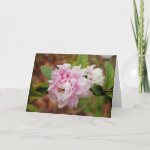 Cartão de Nota de Arte do Blossom Gouache