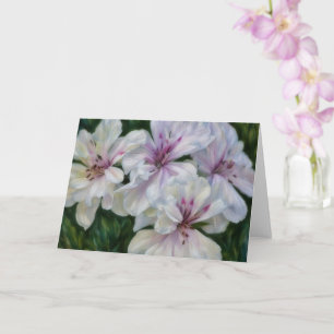 Cartão de Nota de Arte Floral de Flores Rosa e Bra