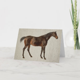 Cartão de Nota de Arte Ilustrada Vintage Dark Hors