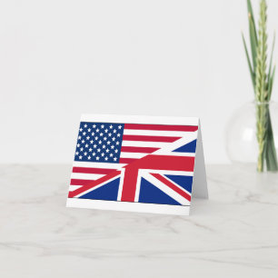 Cartão de Nota de Bandeira Britânico com dupla C