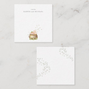 Cartão de nota de bebê com Dia de São Patrício de