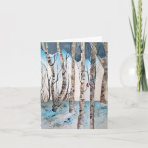 Cartão de Nota de Cardinal Macho