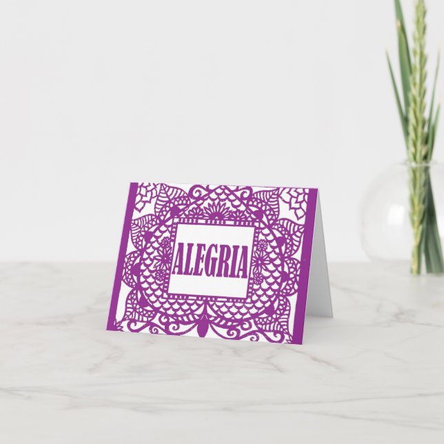 Cartão de nota de CasaQ Papel Picado (Frente)