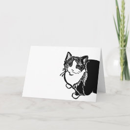 Cartão de Nota de Cat
