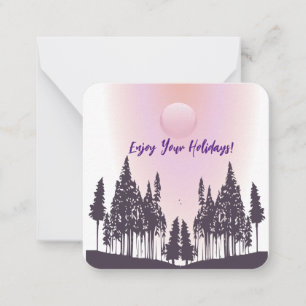 Cartão de Nota de Cena Natureza