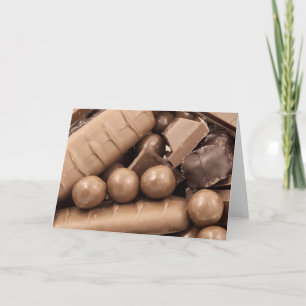 Cartão de Nota de Chocolate