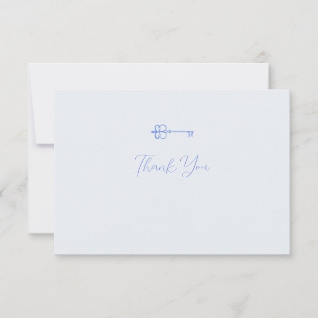 Cartão de Nota de Classificação da Chave de Água (Frente)