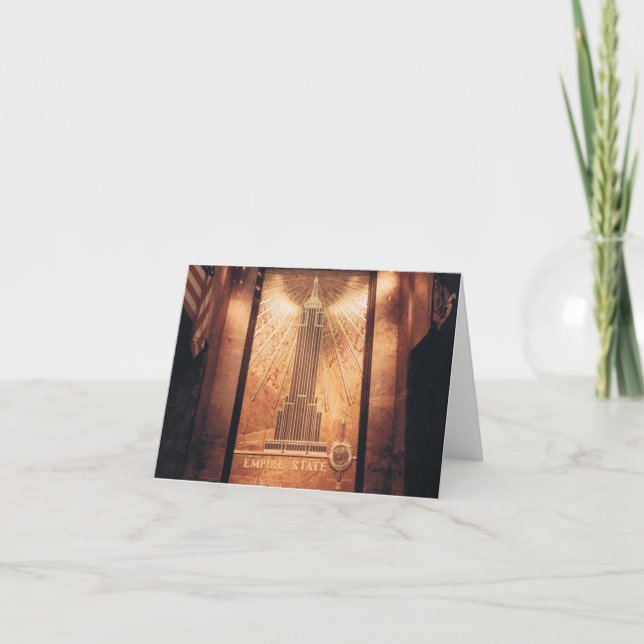 Cartão de Nota de Construção do Empire State (Frente)