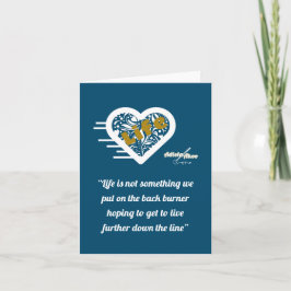 Cartão de Nota de Cotação de Vida da Poeta Adiela