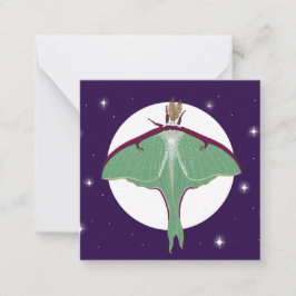 Cartão de Nota de Estilo de Cartão Postal Luna Mot