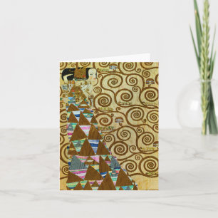 Cartão de Nota de Expectativa Gustav Klimt