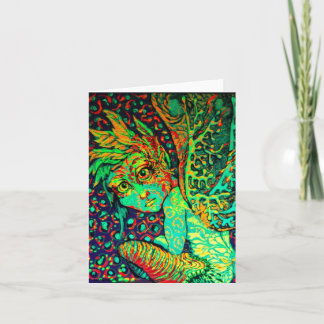 Cartão de nota de Fae do fogo