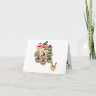 Cartão de Nota de Feriado de Hedgehogs