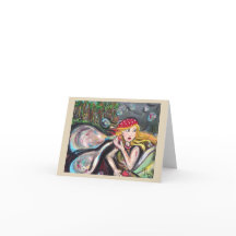 Cartão de Nota de Flor de Bolhas