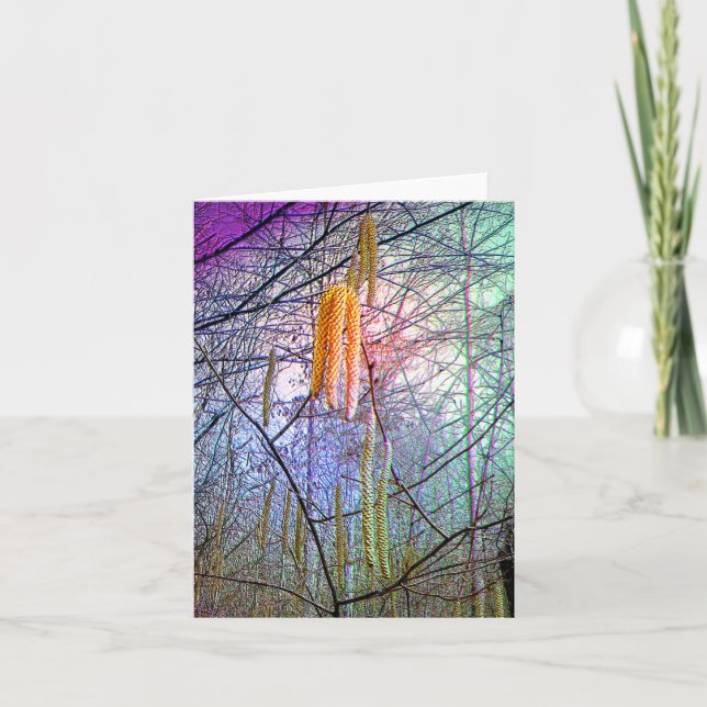 Cartão de Nota de Floresta Fantasia (Frente)