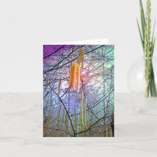 Cartão de Nota de Floresta Fantasia