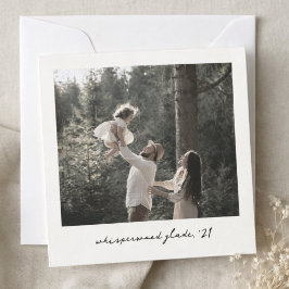 Cartão de Nota de Foto Polaroid | Personalizado Vi