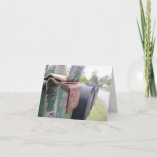Cartão de nota de fotografia de residência no país
