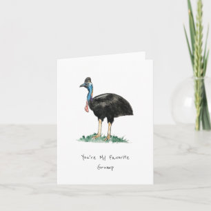 Cartão de Nota de Grump Favorito Dobrado